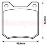 PEUGE 424538 Brake Pad Set, disc brake